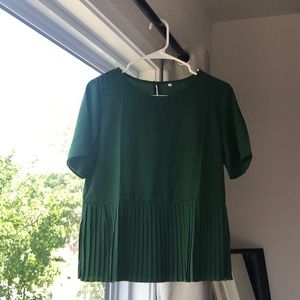 Green blouse